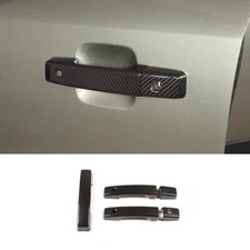 Fit For Defender 2DR 2020-2022 Carbon Fiber Exterior Side Door Handle Cover Trim