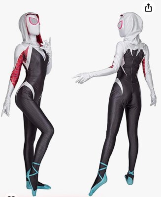 Gwen Stacy Spider-Man Jumpsuit Cosplay Costume Women Size Small