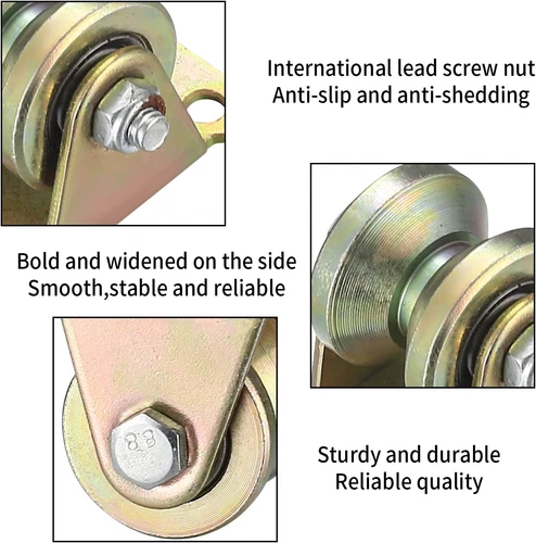 4 Stk Umlenkrollen Für Seile V-Nut Rollenrad Umlenkrolle Hebekran Seilrolle DE - Bild 7 von 11