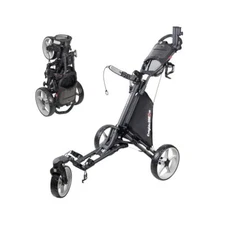 Foldable Golf Push Cart, Space,Saving Design, Lightweight, Effortless Setup