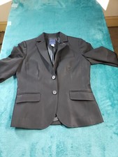 J.Crew Blazer Jacket Sz 6 Womens Black Wool Formal Ladies Work 2 Button