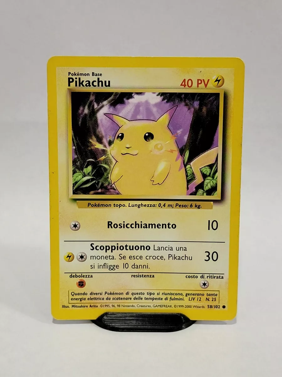 Vintage Pikachu - Base Set - 58/102 - Pokemon Card - EXC / Near