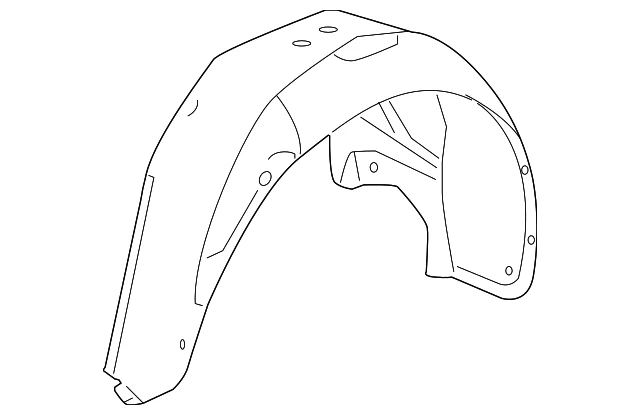 Rear Fender Liner Fit For 2011-2016 Chevrolet Cruze Left Driver Side — 第 2/2 张图片