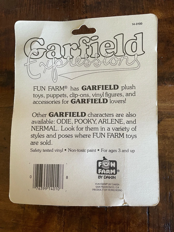 Figuras Dankin de expresión Garfield de Fun Farm de colección "Big Kahuna" nuevas Foto 2 de 3