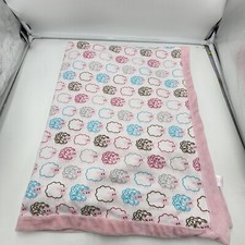 HB Baby Pink White Sheep Lamb Baby Blanket Baby Vision