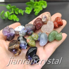 50pcs Mix Natural Quartz Crystal Duck Skull Carved Animal Skull Wholesale