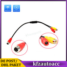Produktbild - 4 Pin Rückfahrkamera Adapterkabel von Stecker auf RCA-Buchse Anschlusskabel