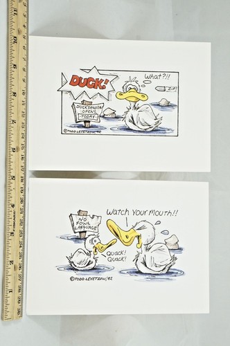 1992 Comic Hunting Funny Duck Hunt Humor Todd Levetzow - Picture 2 of 5