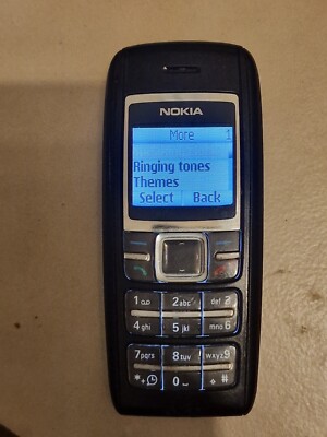 Nokia 1600 - Schwarz (Ohne-Simlock) Handy ,  Orginal Nokia RH-64, Retro!