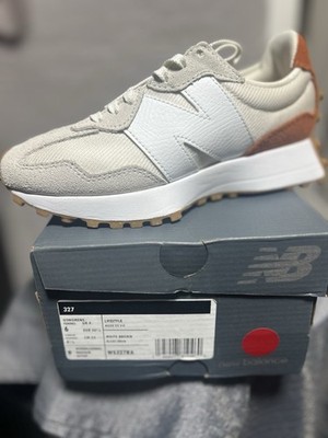 New Balance 327 Sea Salt Rust Oxide Ivory Suede Sneaker WS327RA Low Top Athletic