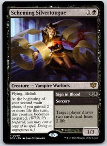Scheming Silvertongue #99 Secrets of Strixhaven MTG Rare
