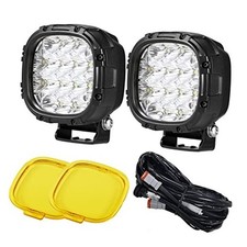 4 Inch Pair 160W Round LED Offroad Lights Super Bright Driving White 6000K