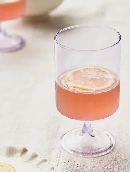 Anthropologie The Morgan Collection Lilac Short Wine Glasses Set of 2 New in Box - Image 2 of 4