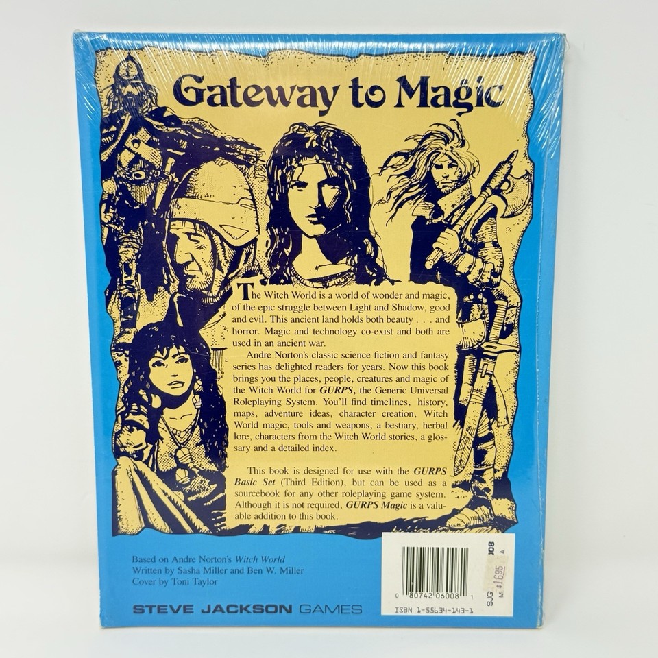 Rpg Steve GURPS Witch World Settings Steve Jackson Games RPG Book New Sealed | eBay