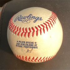 Baseball signé Ligue vénézuélienne de baseball - Autographe délavé - Non authentifié"