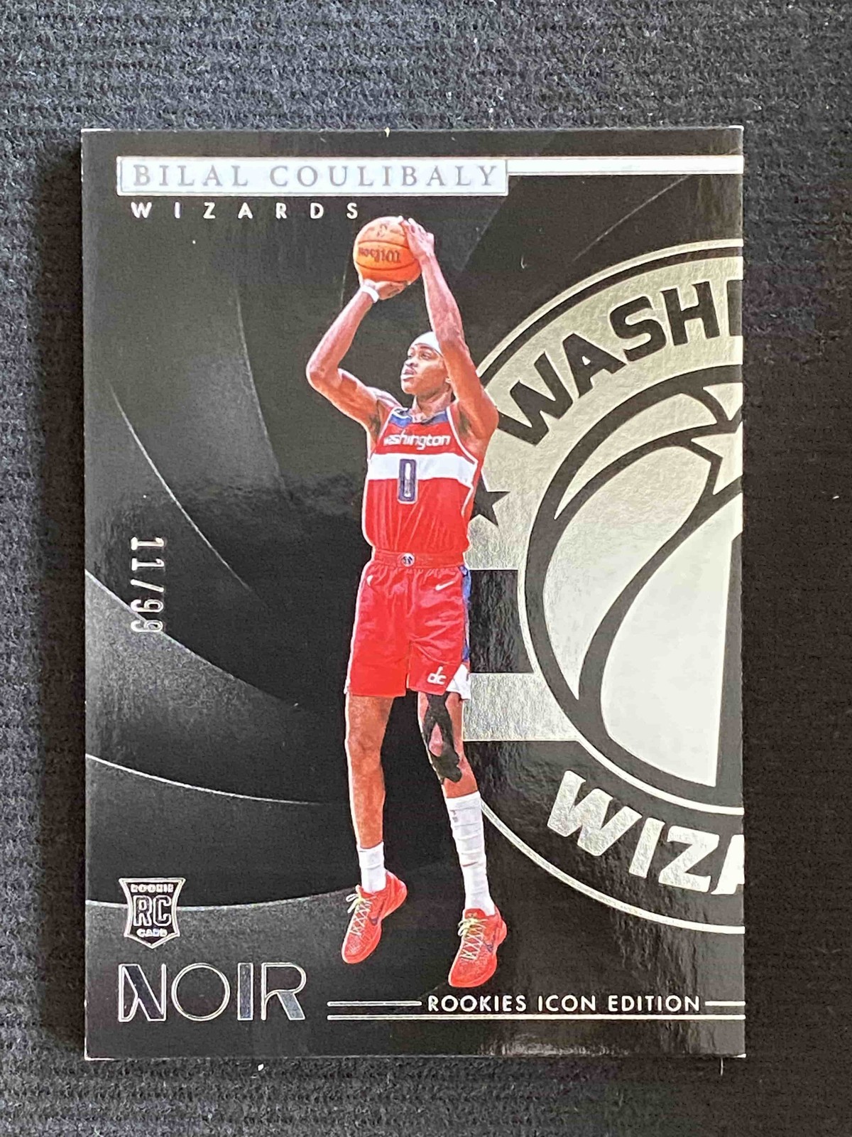 Bilal Coulibaly 2023-24 Panini Noir RC Icon Edition 11/99 #180