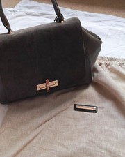Amanda Wakeley Olive Leather & Suede Top Handle/Shoulder Bag | NWOT