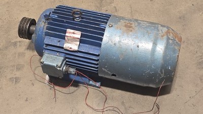 Brook Crompton 4 kW 3 Phasen 950 U/min gebremster Motor voll funktionsfähig