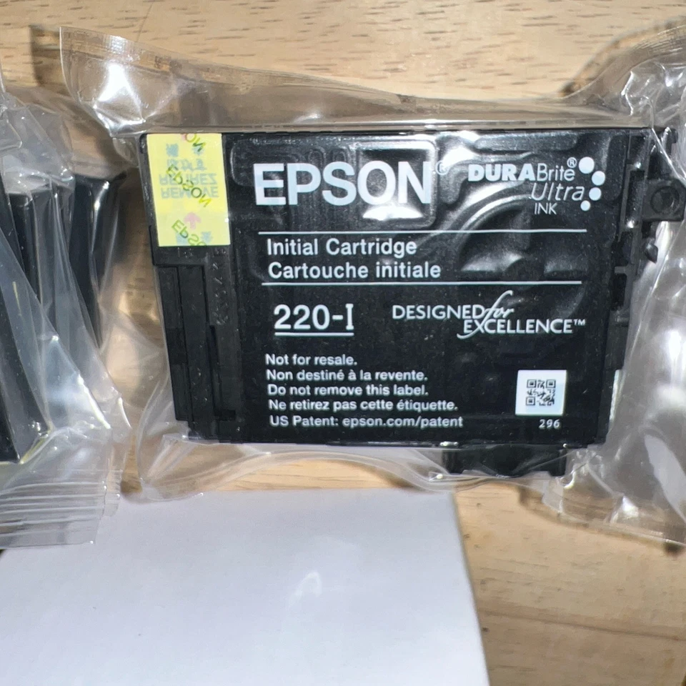 4pk Genuine Epson 220XL Black & 220 Color Ink WF2630 WF2760 WF2660 & 4pk generic - Image 3 of 4