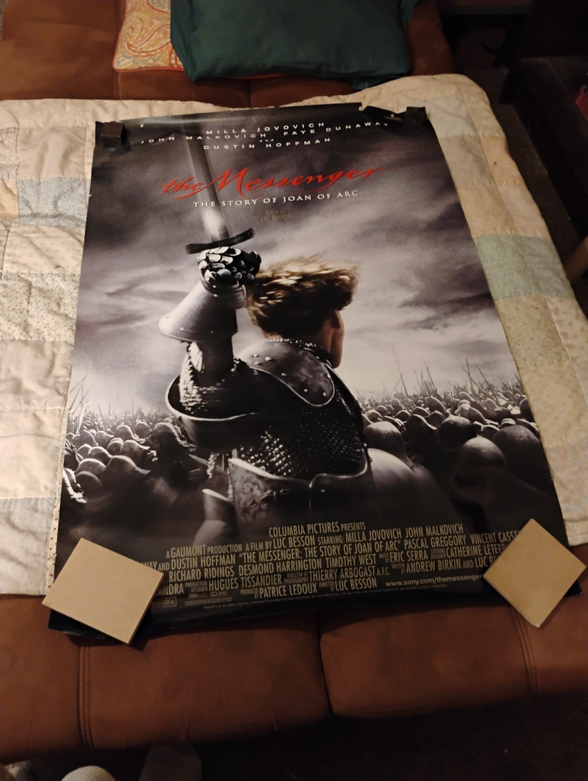THE MESSENGER: Original Double-Sided "Movie Theater" Poster.