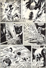 SAL BUSCEMA AND DON PERLIN CAPTAIN AMERICA #234 PAGE 5 - UNIQUE ART