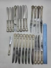 Lot Of 23 Gorham Chantilly Sterling Handled Butter Knive Different Ages & Sizes
