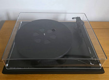 Roksan Attessa Black Belt Drive Turntable w/ Dust Cover, 33/45RPM
