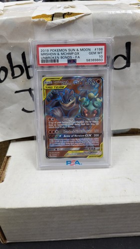 Marshadow & Machamp-GX graded PSA 10 for sale on eBay