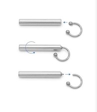 Stainless Steel Piercing Ring Removal Tool Tube Captive Bead Jewelry Opener