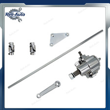36 Coated 34 Dd Shaft Chrome Vega Steering Box 2 Ss U Joints Pitman Arm