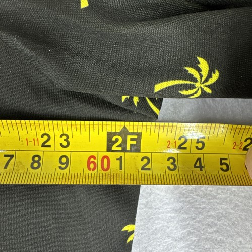 Fayde Lightweight Short Sleeve Golf Polo Shirt Men’s Large Black Yellow PalmTree - Picture 6 of 7