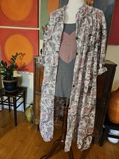 Magnolia Pearl Floral Sun Dry Hudson Smock Dress Duster Roomy Rare Dust Bowl