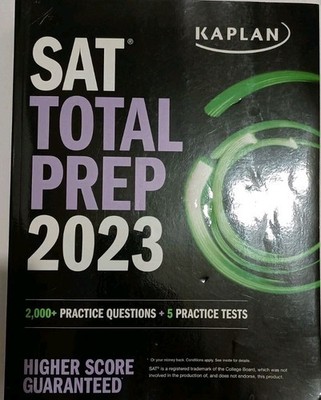 Kaplan SAT Total Prep 2023,  2000+ practice questions, NO REFUNDS