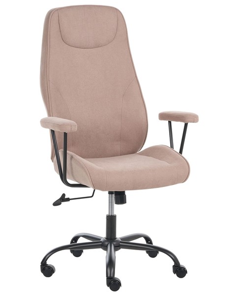 BüRostuhl Stoff Taupe Drehbar HöHenverstellbar Neigbar FüR Homeoffice Titan-image