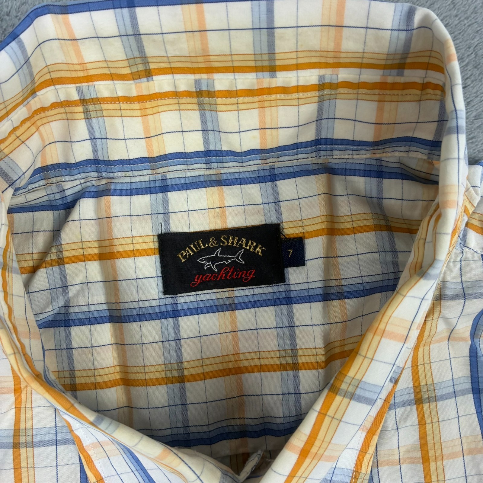 Vintage Paul & Shark Yachting 2000's Check Plaid Size 7 / XXL Button Down Shirt image 3