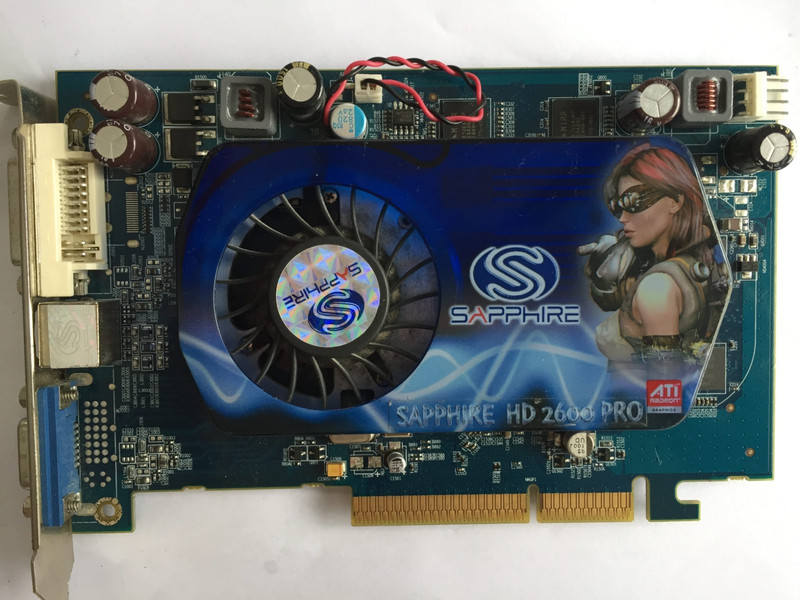 PCIe Sapphire ATI Radeon HD2600 Pro Graphics Card 512MB Dual DVI S-Video