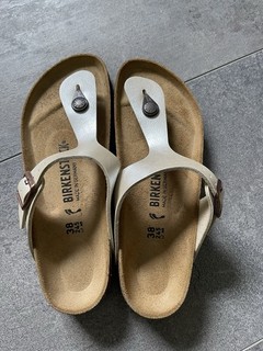 Birkenstock Gizeh schmal | Gr. 38 | Graceful Pearl White | Neu ohne Karton