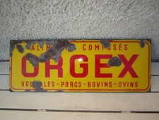 Placca Émaillié Antica Orgex Cibo Composès Volailes- Maiale - Mucca