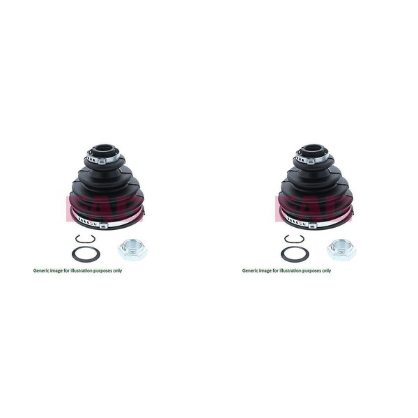 2X Schaeffler FAG Achsmanschetten Satz Radseitig Passend FüR Audi A2 Seat Cordo-image