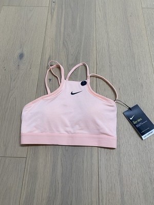 Nike Women's Indy Modern Sports Bra Size Small Coral Pink