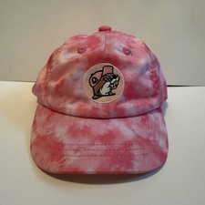 Buc-ee s Pink Tie Dye Infant Baseball Hat Cap Girl s SPF 50 Beaver
