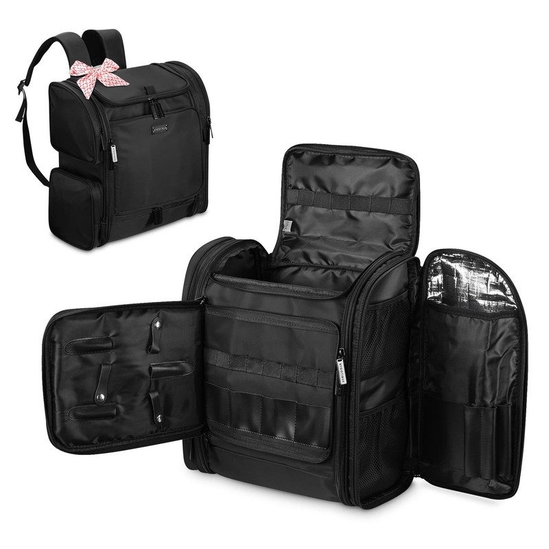 Byootique Hair Tools Bag Hairstylist Soft Sided Supplies Storage Backpack
