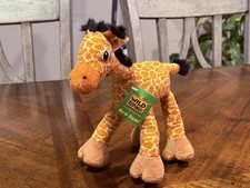 Wild Republic Yellow Giraffe Bendable Limbs Plush Stuffed Animal 8" x 9"