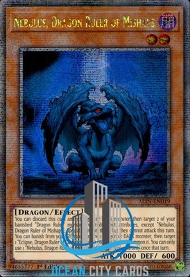 Yugioh Nebel, Drachenherrscher der Pannen ALIN-DE109 Quarter Century Rare 1. Auflage