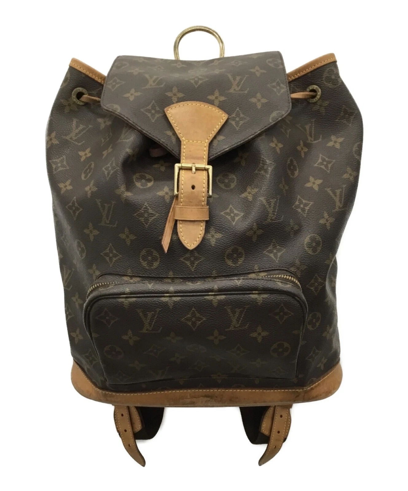Vuitton — Louis Vuitton Montsouris M51135 Leather Bag #TFB3989