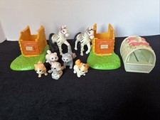 Vintage Kenner 1990  s Littlest Pet Shop LPS Lot Cats, Dog, Zebra