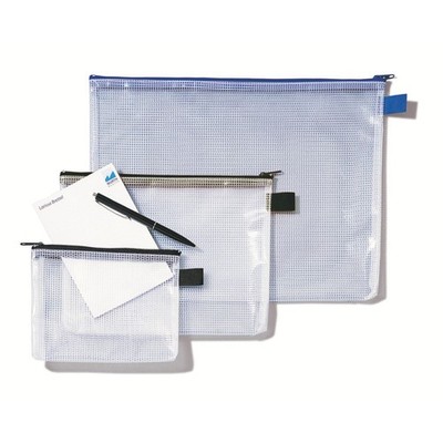 Reißverschlusstasche, A5, PVC, klar/schwarz REXEL 1300257