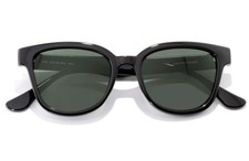Sunski Miho Sunglasses, Black Frame, Forest Lens