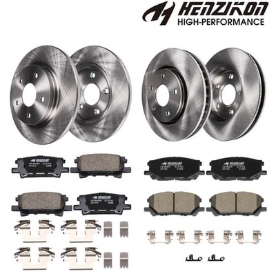 Lexus RX330 RX350 RX400h Toyota Highlander Front Rear Rotors & Brake Pads