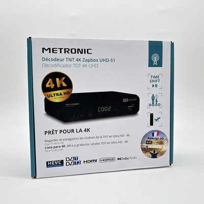 METRONIC 441701 4K Ultra HD UHD-S1 TNT-Decoder mit USB-Anschluss